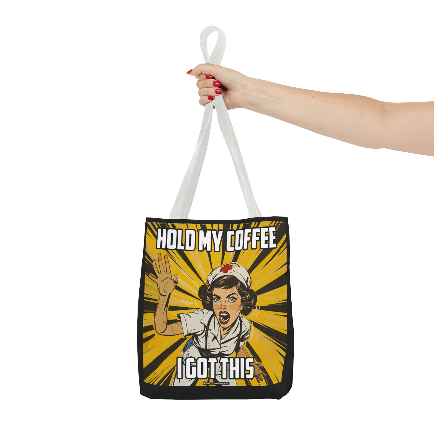 Tired Nurse’s Survival Tote: Laptop, Coffee Optional. Sass Included