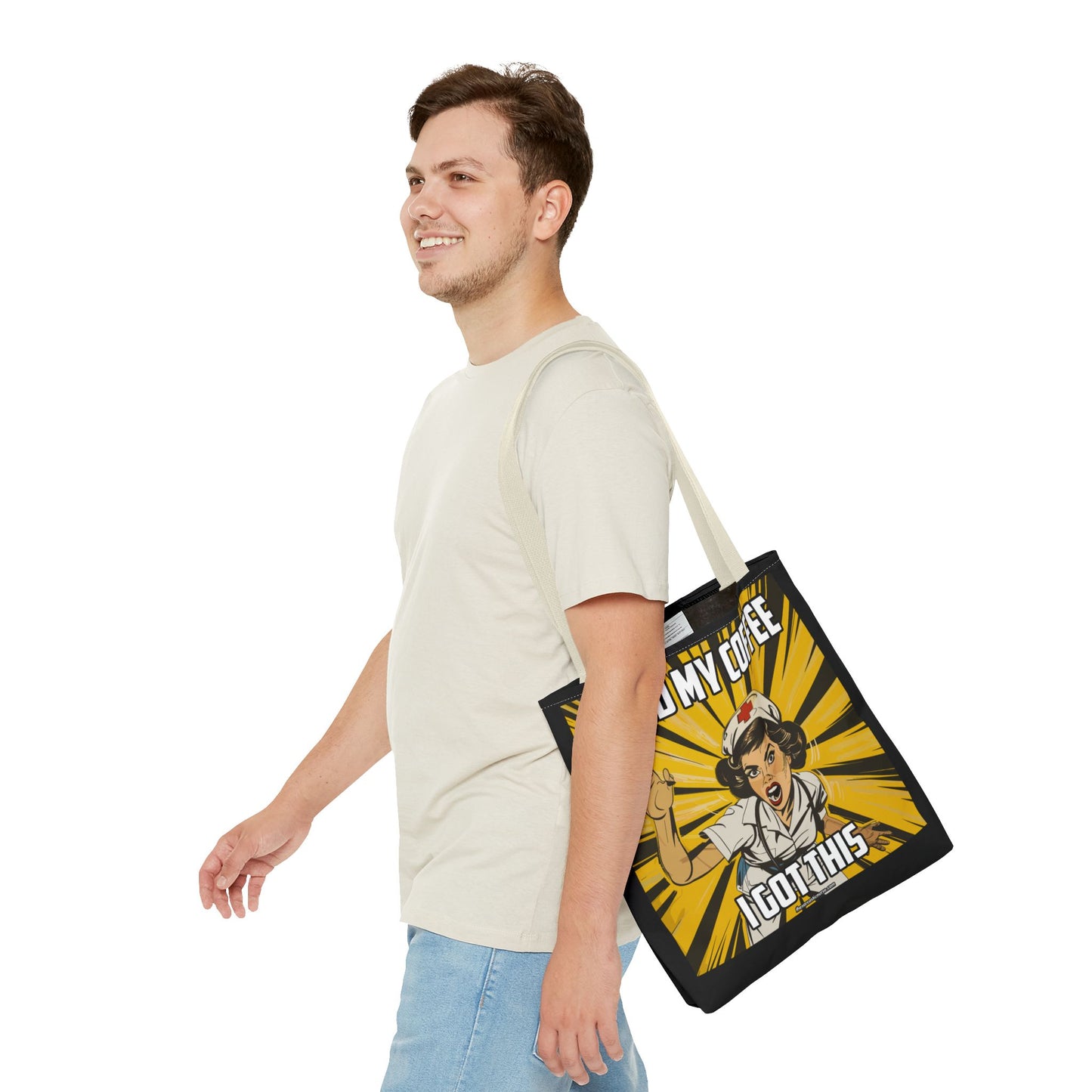 Tired Nurse’s Survival Tote: Laptop, Coffee Optional. Sass Included