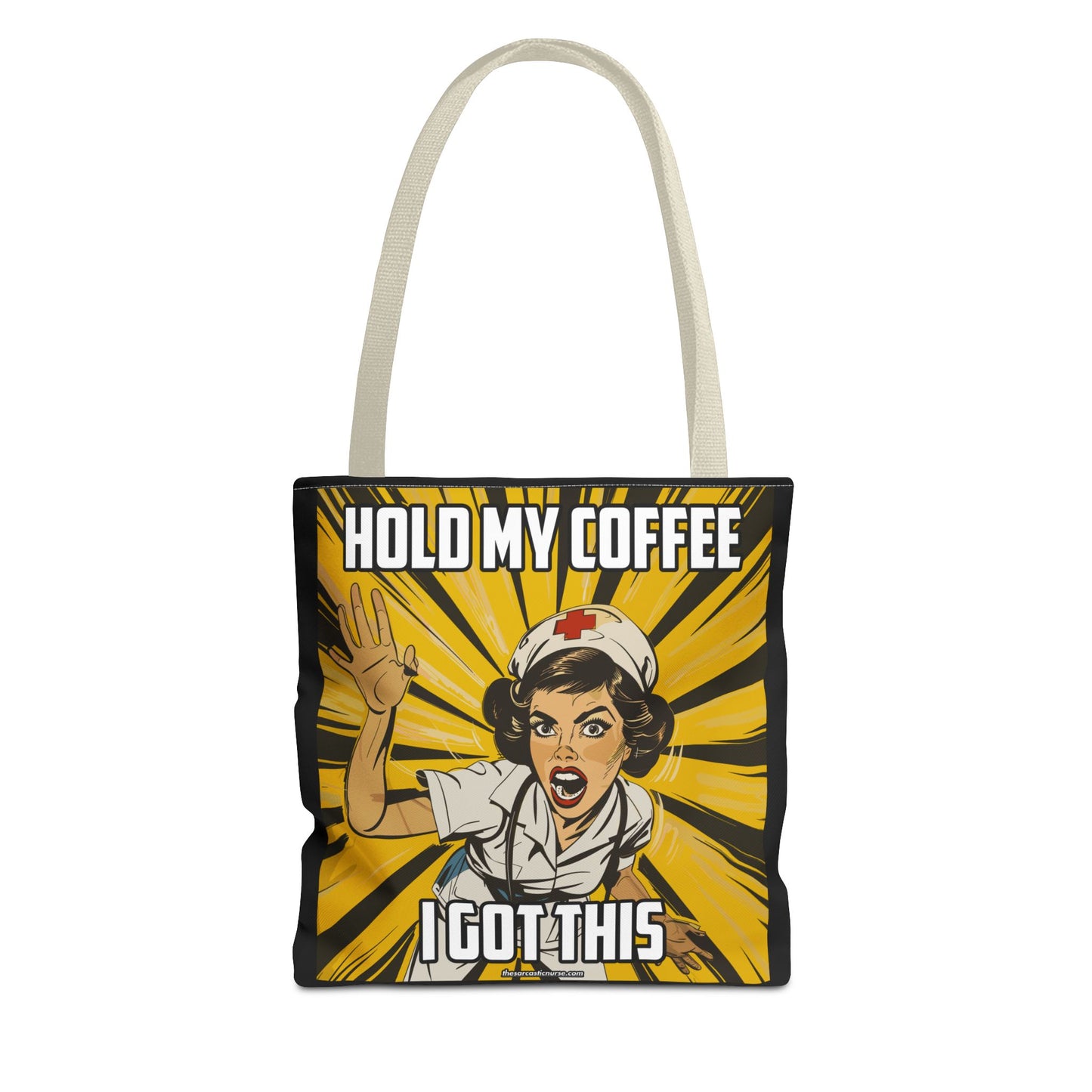 Tired Nurse’s Survival Tote: Laptop, Coffee Optional. Sass Included
