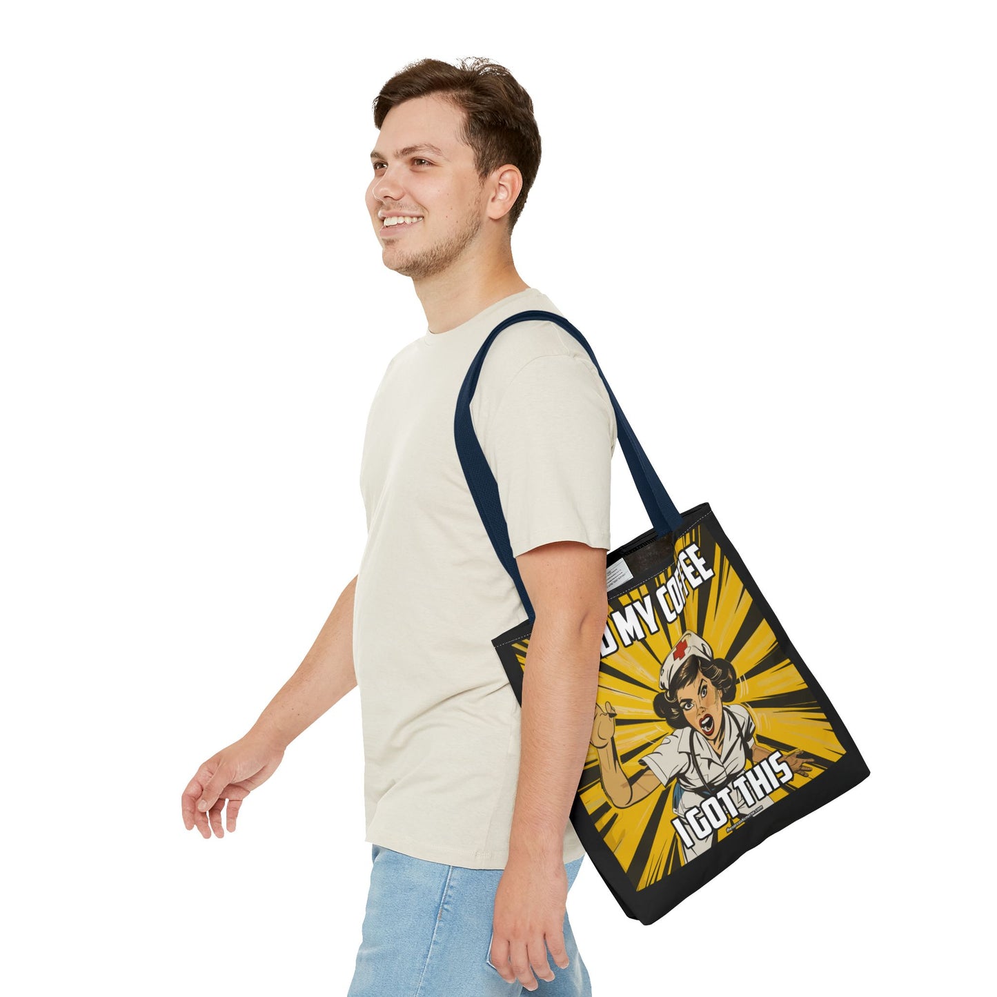 Tired Nurse’s Survival Tote: Laptop, Coffee Optional. Sass Included