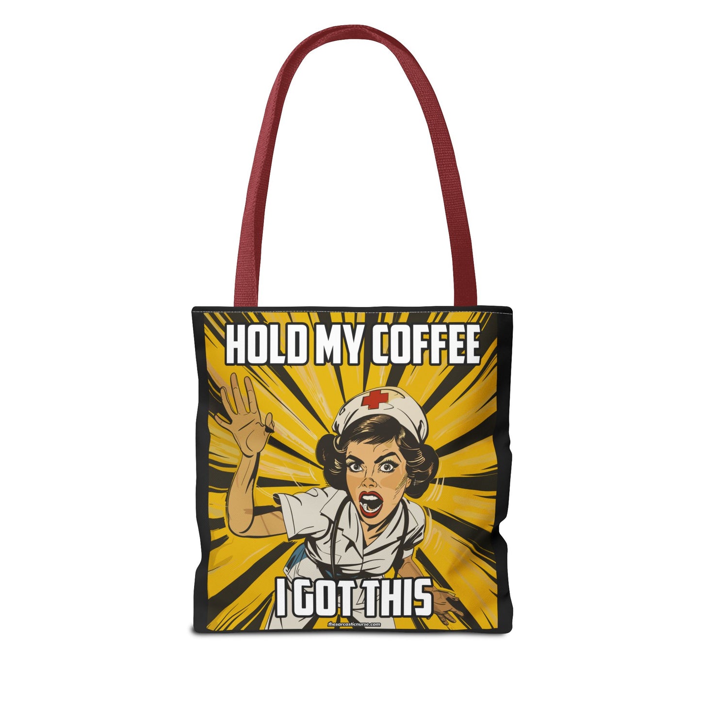 Tired Nurse’s Survival Tote: Laptop, Coffee Optional. Sass Included