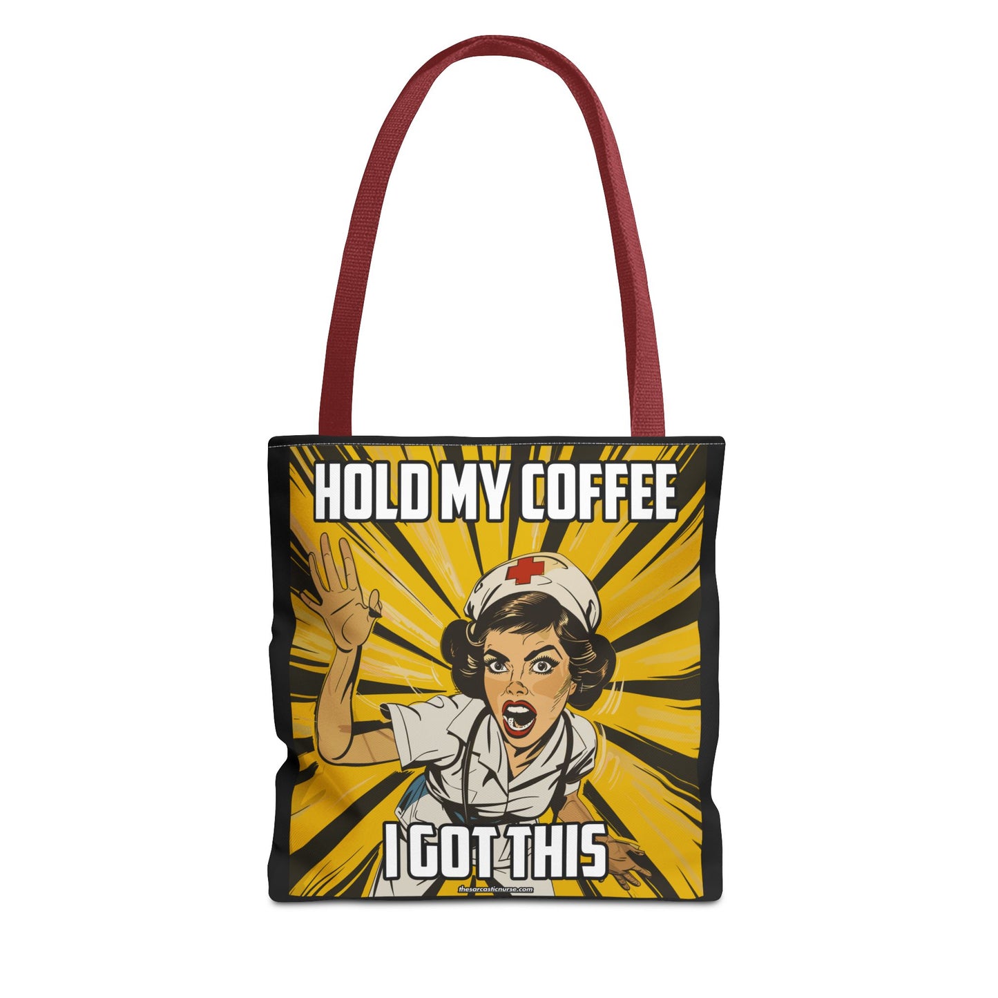 Tired Nurse’s Survival Tote: Laptop, Coffee Optional. Sass Included