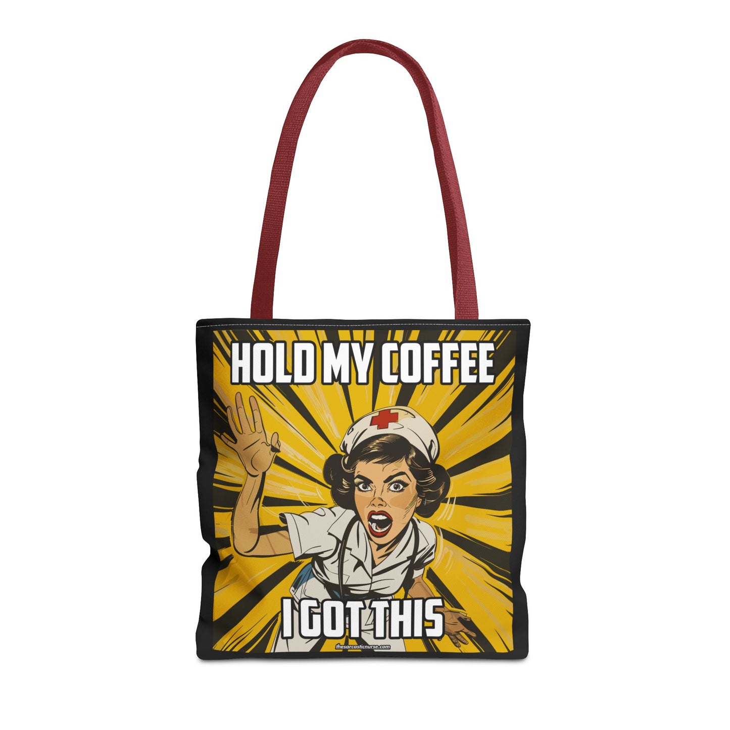 Tired Nurse’s Survival Tote: Laptop, Coffee Optional. Sass Included