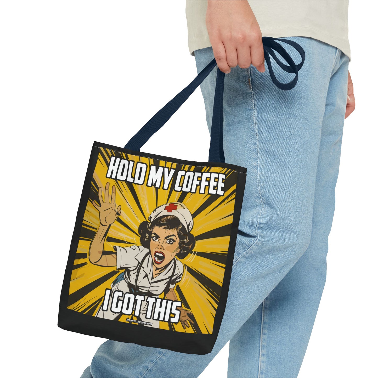 Tired Nurse’s Survival Tote: Laptop, Coffee Optional. Sass Included