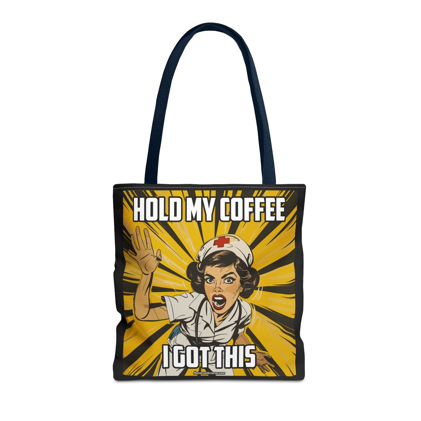 Tired Nurse’s Survival Tote: Laptop, Coffee Optional. Sass Included