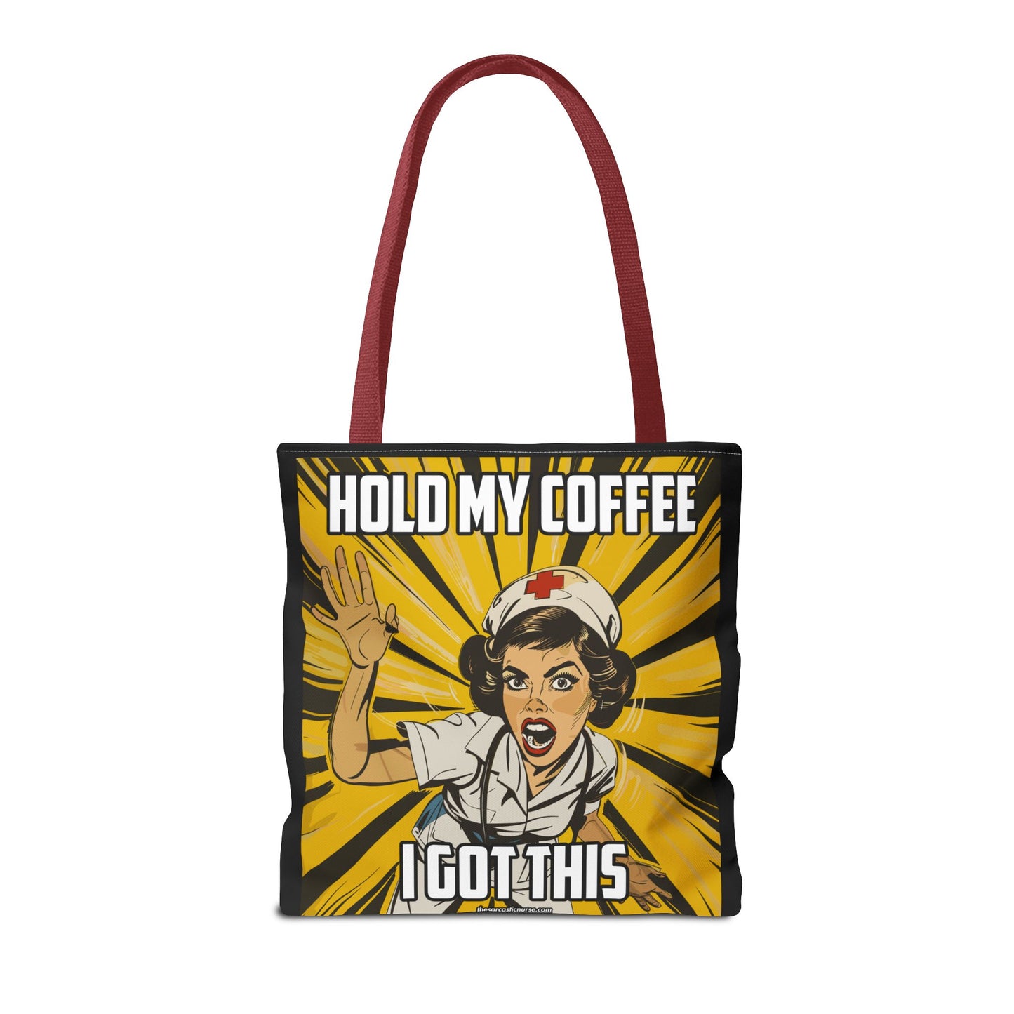 Tired Nurse’s Survival Tote: Laptop, Coffee Optional. Sass Included