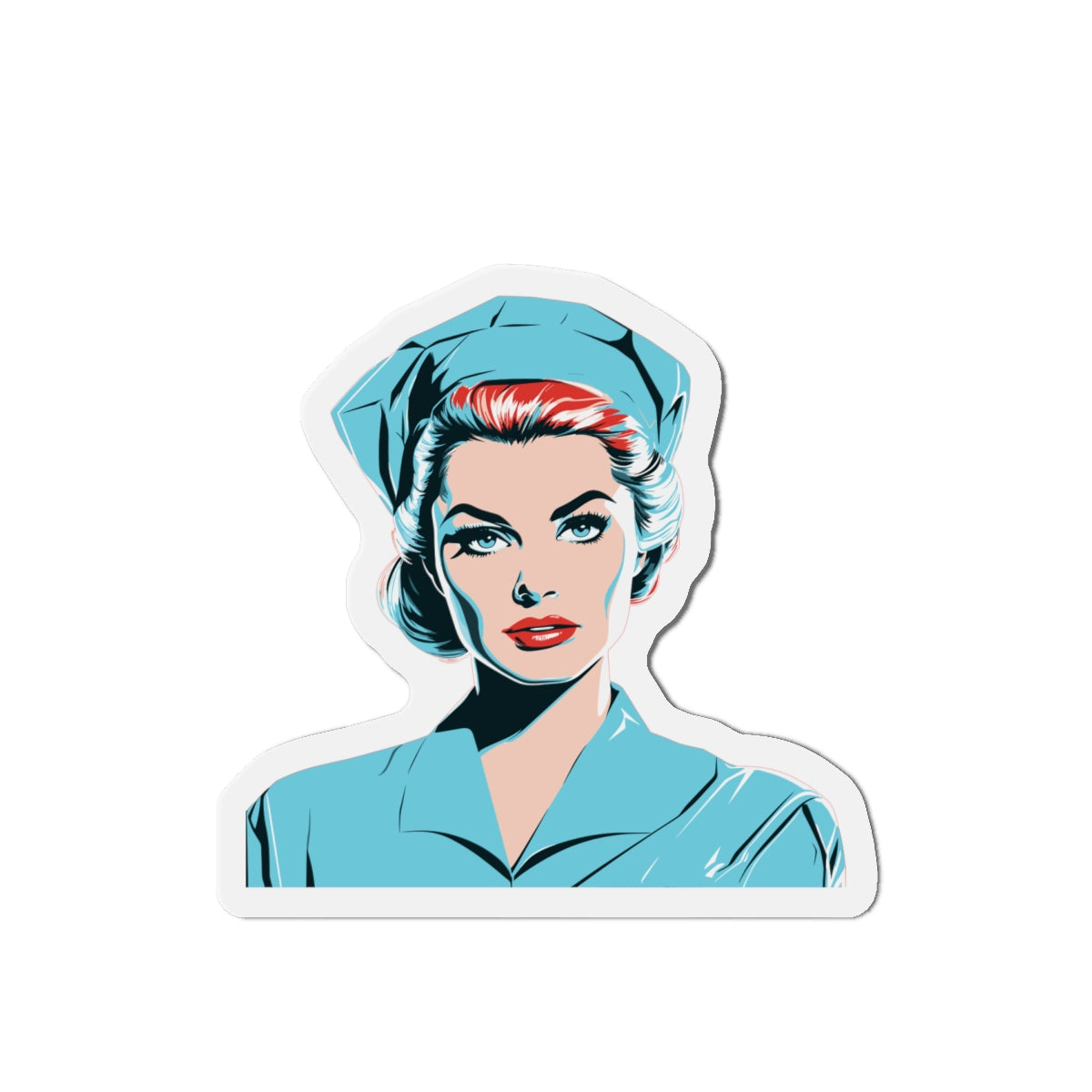 The Nurse Die-Cut Magnets