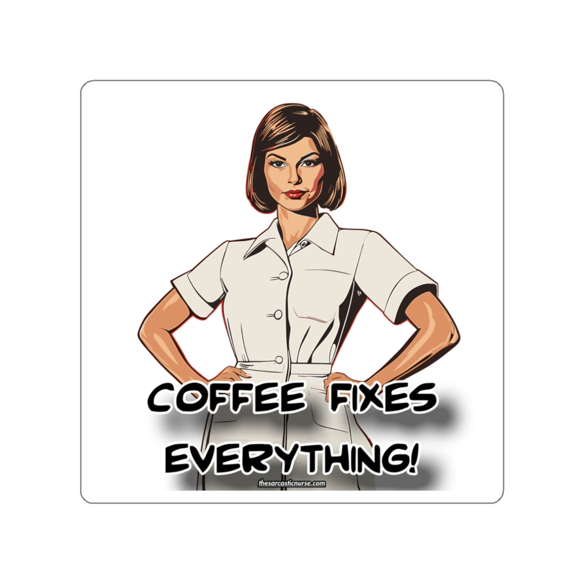 Emergency Protocol: Administer Coffee Stat Sticker