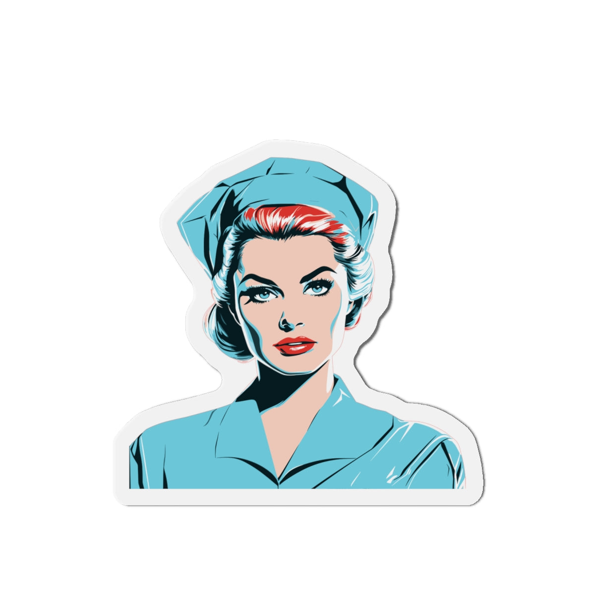 The Nurse Die-Cut Magnets