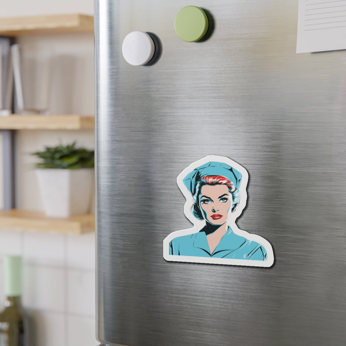 The Nurse Die-Cut Magnets