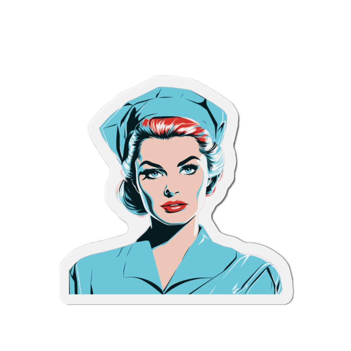 The Nurse Die-Cut Magnets