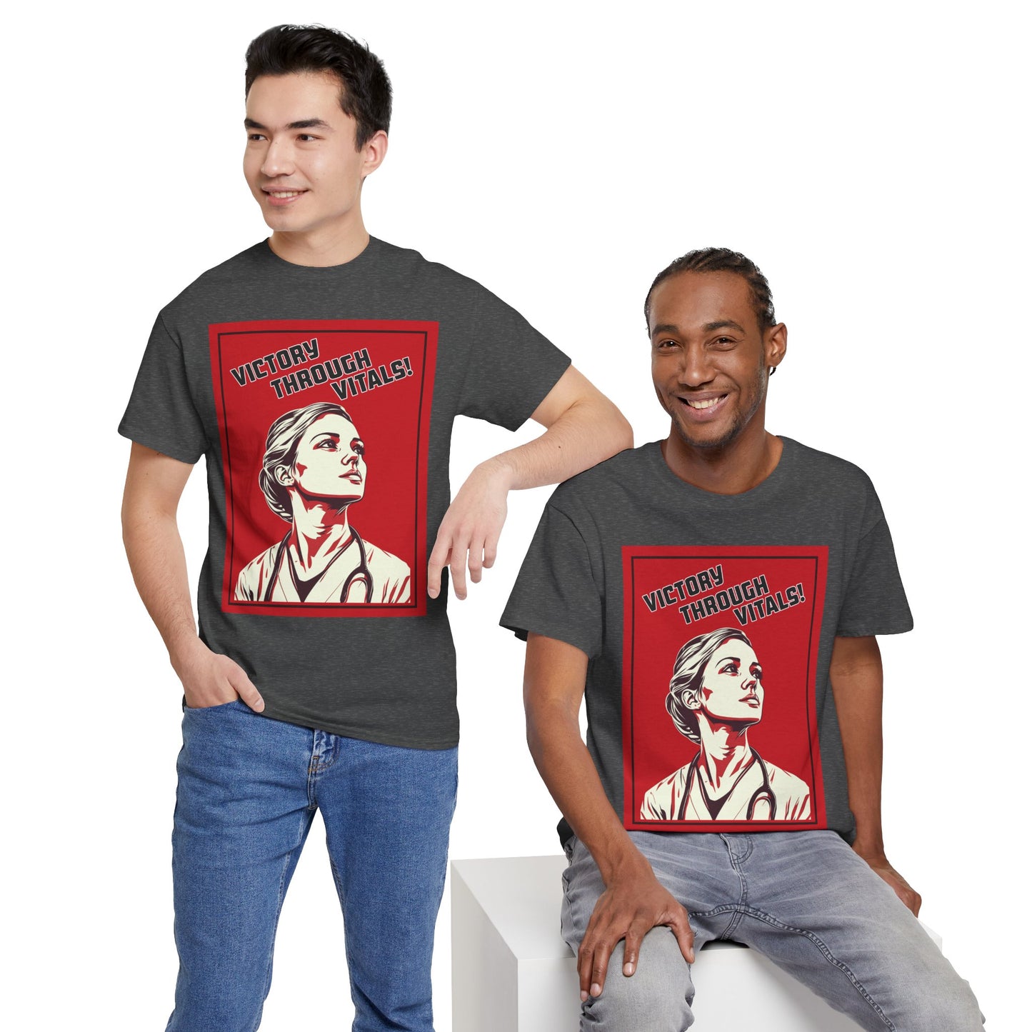 Victory Through Vitals: The Revolutionary Nurse T-Shirt