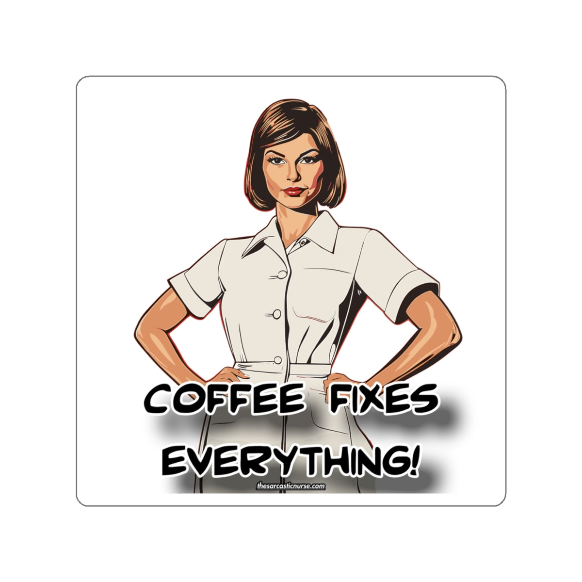 Emergency Protocol: Administer Coffee Stat Sticker