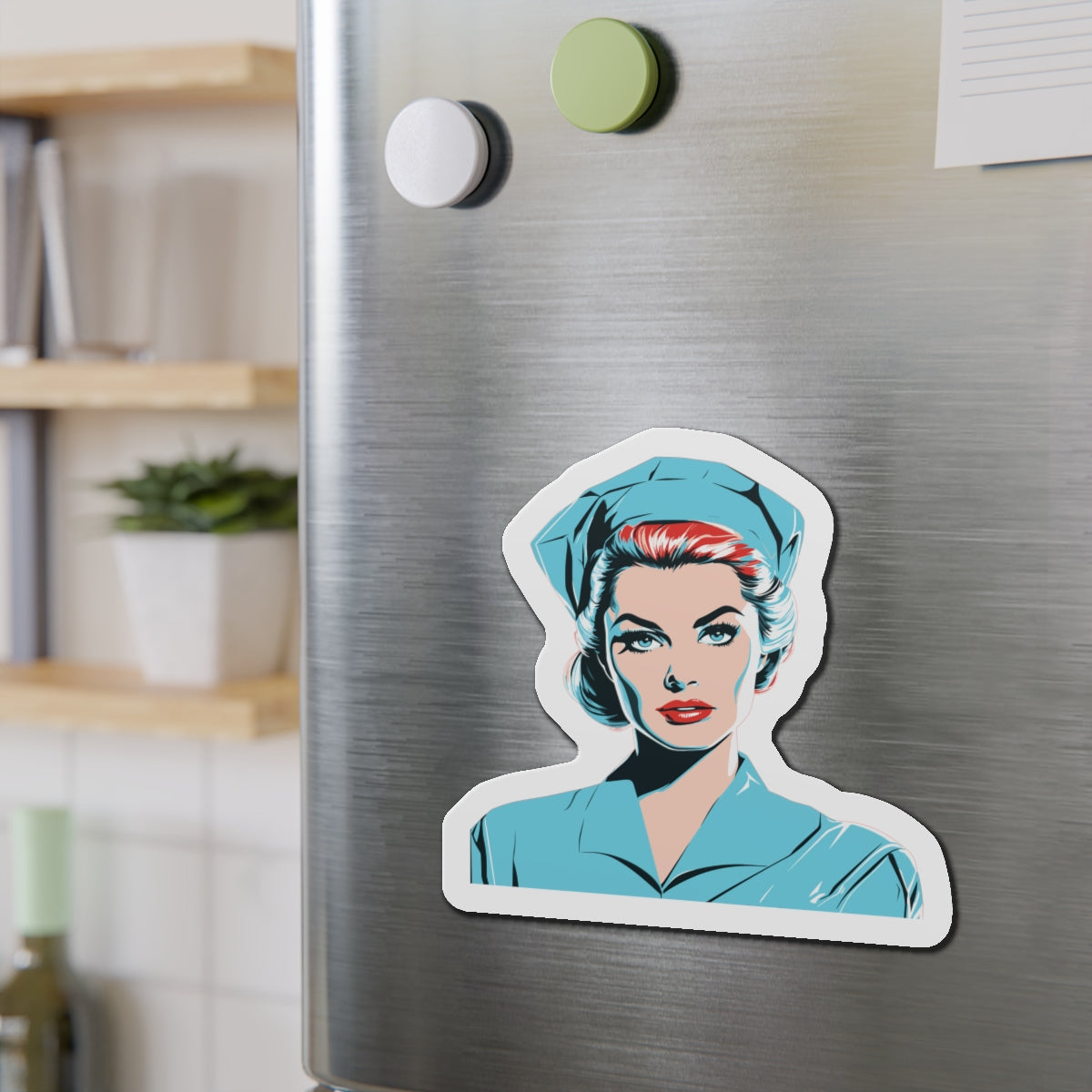 The Nurse Die-Cut Magnets